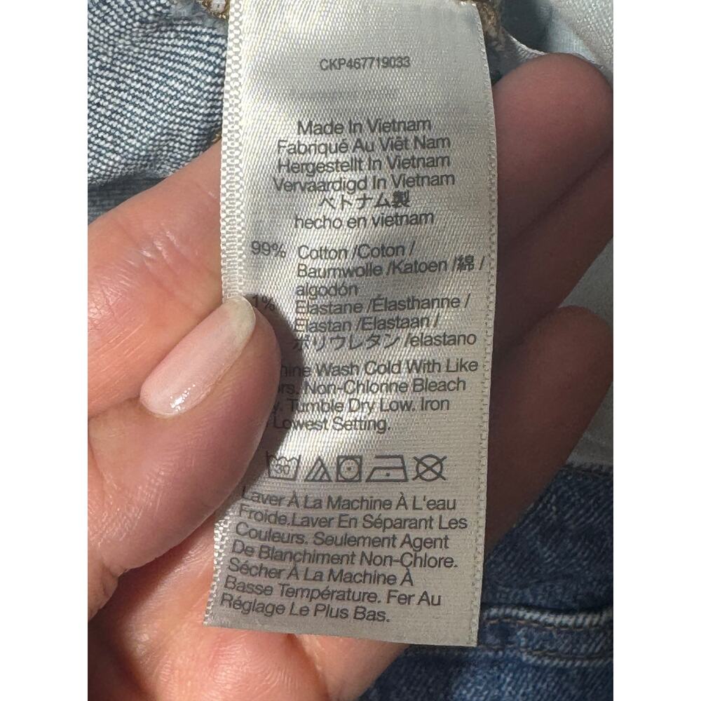 Madewell The Perfect Vintage Wide-Leg Jeans Womens 31 Blue Stretch Denim Relaxed - Picture 12 of 16